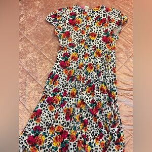 NWT Torrid Betsey Johnson Floral and Leopard Dress